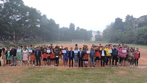 Khai mạc giải bóng đá sinh viên trường Đại học Nông lâm năm 2017