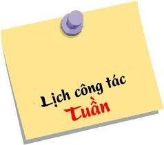 Lịch công tác tuần từ 16.3 - 22.3.2015