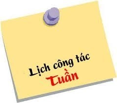 Lịch công tác tuần 1 (03/01-09/01/2022) 